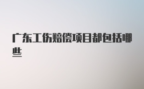 广东工伤赔偿项目都包括哪些