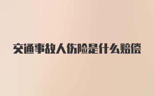 交通事故人伤险是什么赔偿