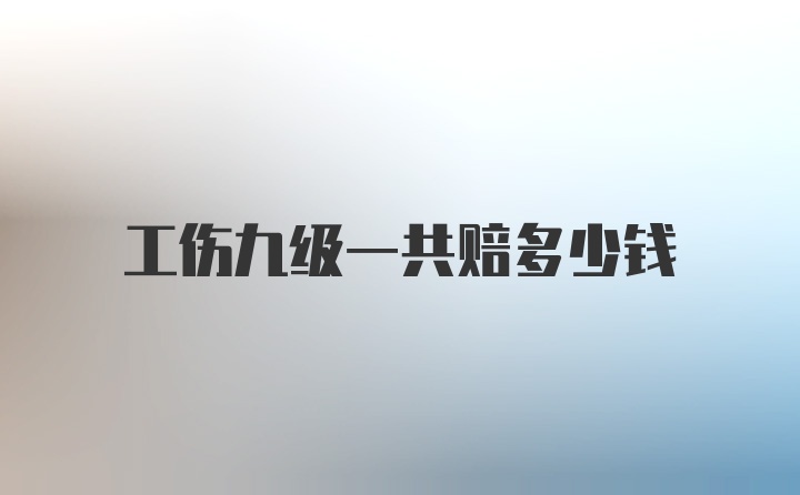 工伤九级一共赔多少钱