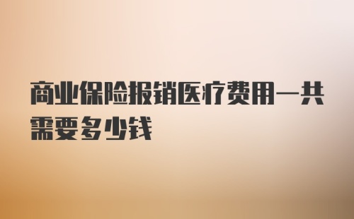 商业保险报销医疗费用一共需要多少钱