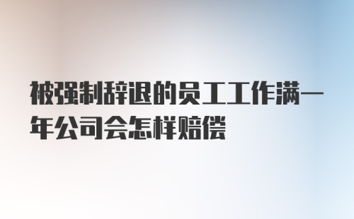 被强制辞退的员工工作满一年公司会怎样赔偿