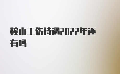 鞍山工伤待遇2022年还有吗