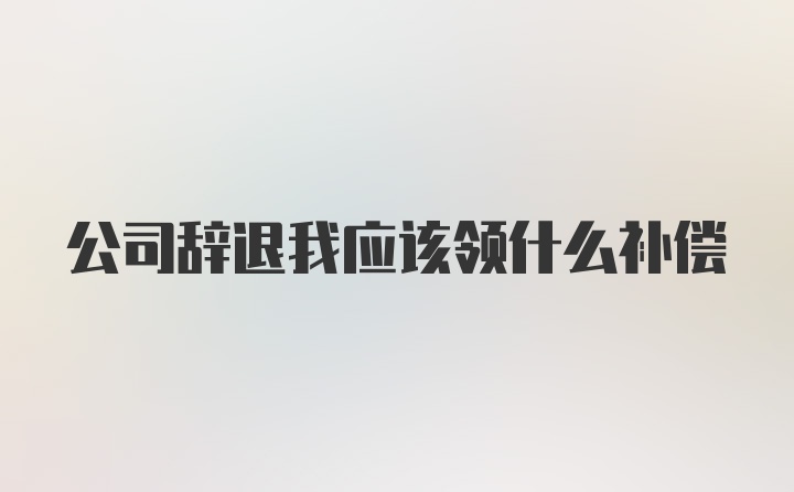 公司辞退我应该领什么补偿