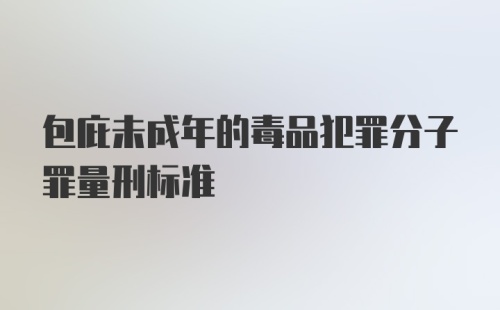 包庇未成年的毒品犯罪分子罪量刑标准