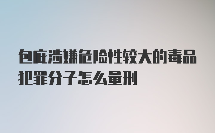 包庇涉嫌危险性较大的毒品犯罪分子怎么量刑