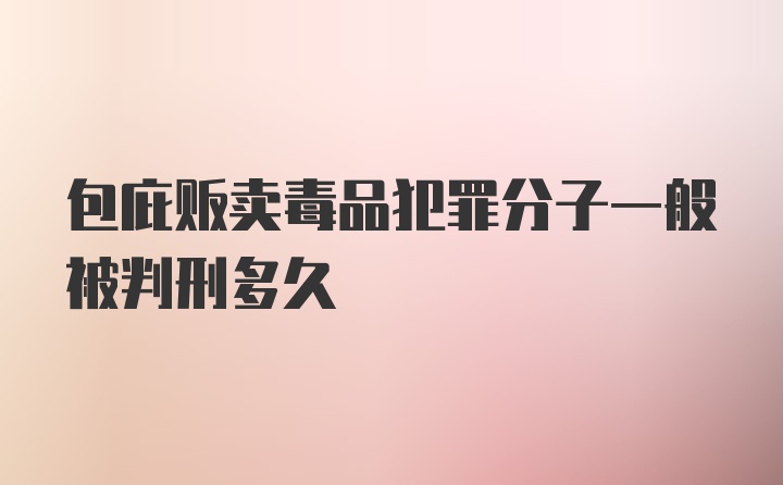 包庇贩卖毒品犯罪分子一般被判刑多久