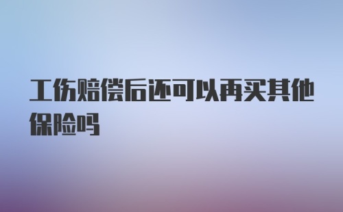 工伤赔偿后还可以再买其他保险吗