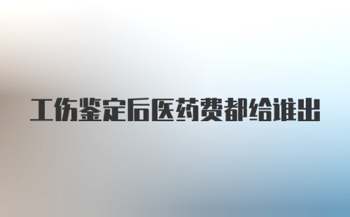 工伤鉴定后医药费都给谁出