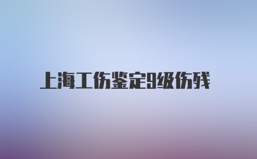 上海工伤鉴定9级伤残