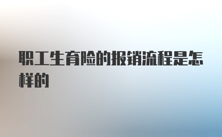 职工生育险的报销流程是怎样的