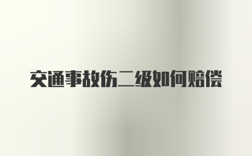 交通事故伤二级如何赔偿