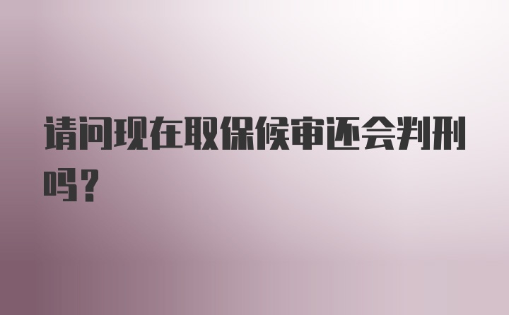 请问现在取保候审还会判刑吗？