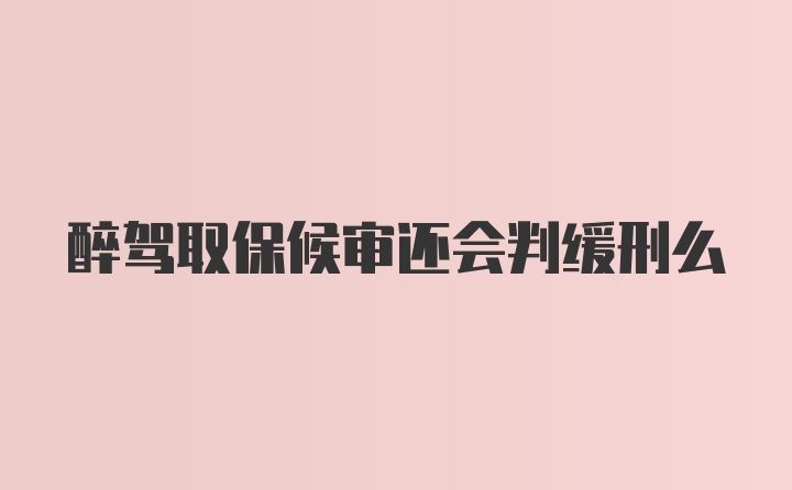 醉驾取保候审还会判缓刑么