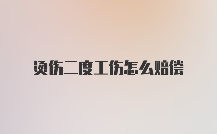 烫伤二度工伤怎么赔偿