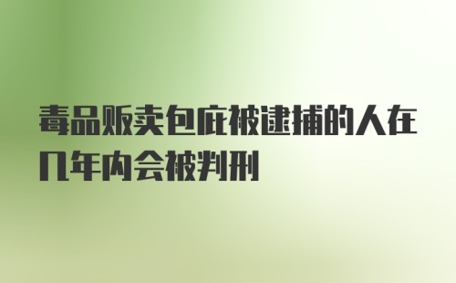 毒品贩卖包庇被逮捕的人在几年内会被判刑