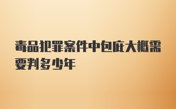 毒品犯罪案件中包庇大概需要判多少年