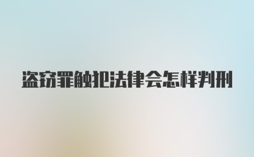 盗窃罪触犯法律会怎样判刑