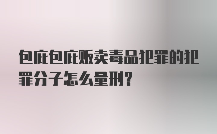 包庇包庇贩卖毒品犯罪的犯罪分子怎么量刑？