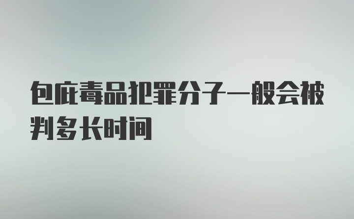 包庇毒品犯罪分子一般会被判多长时间