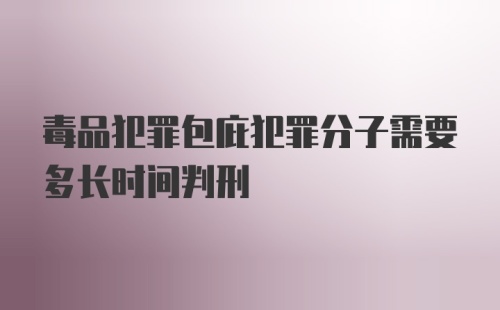 毒品犯罪包庇犯罪分子需要多长时间判刑