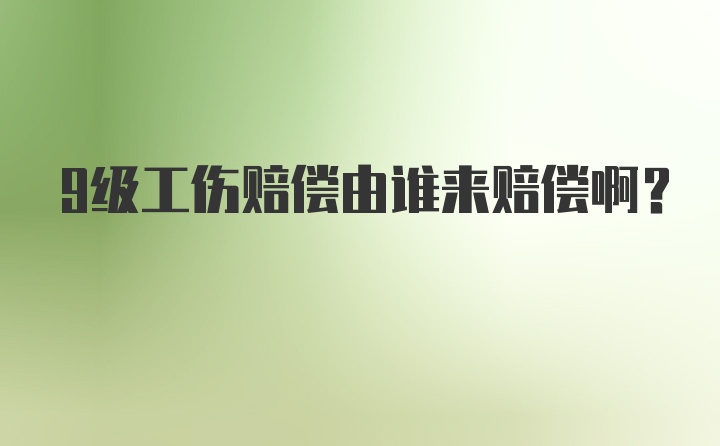 9级工伤赔偿由谁来赔偿啊？