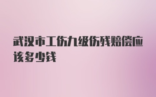 武汉市工伤九级伤残赔偿应该多少钱