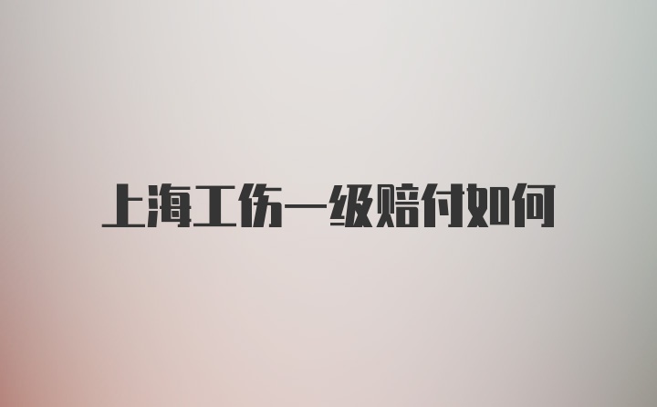 上海工伤一级赔付如何