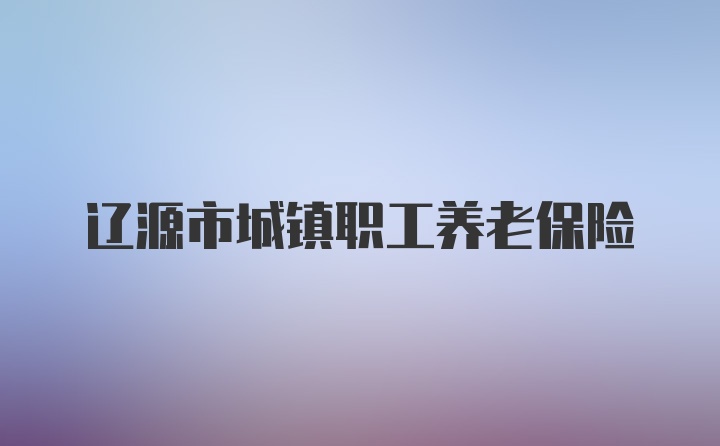 辽源市城镇职工养老保险