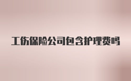 工伤保险公司包含护理费吗