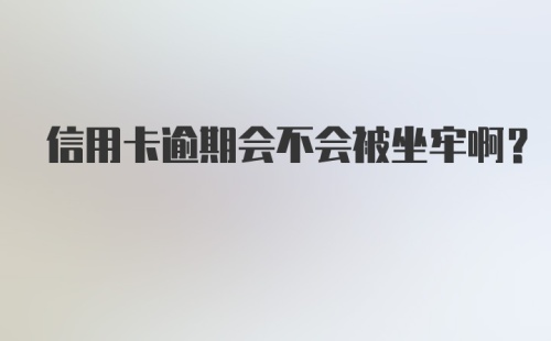 信用卡逾期会不会被坐牢啊？