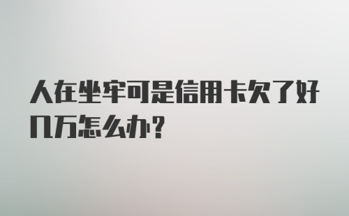 人在坐牢可是信用卡欠了好几万怎么办？