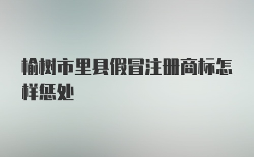 榆树市里县假冒注册商标怎样惩处