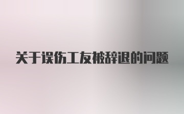 关于误伤工友被辞退的问题