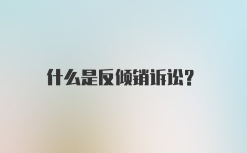 什么是反倾销诉讼？