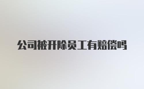 公司被开除员工有赔偿吗