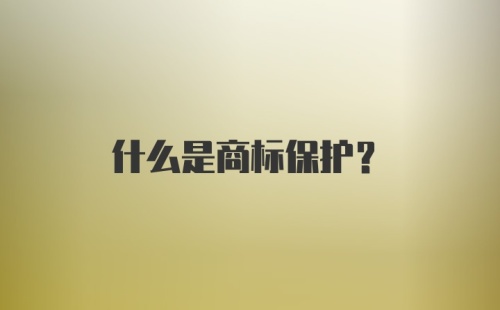 什么是商标保护？