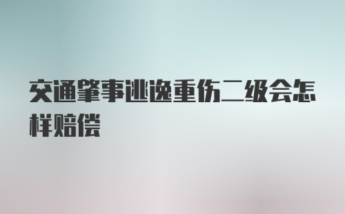 交通肇事逃逸重伤二级会怎样赔偿