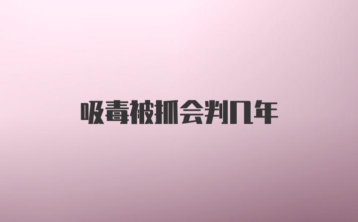 吸毒被抓会判几年