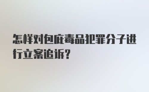 怎样对包庇毒品犯罪分子进行立案追诉？