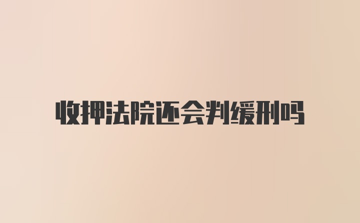 收押法院还会判缓刑吗