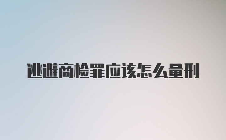 逃避商检罪应该怎么量刑