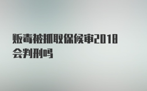 贩毒被抓取保候审2018会判刑吗