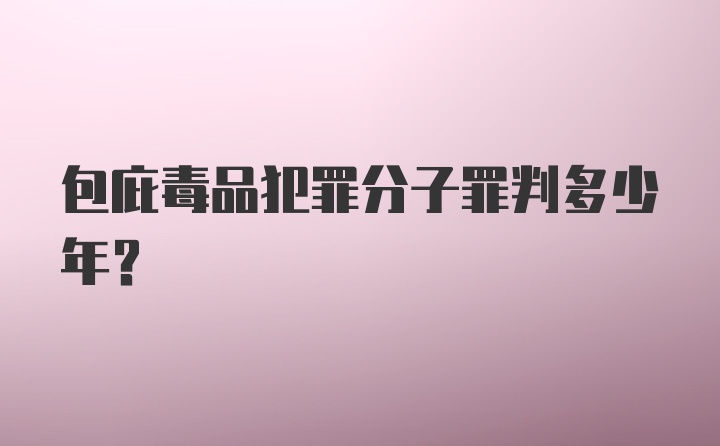 包庇毒品犯罪分子罪判多少年？