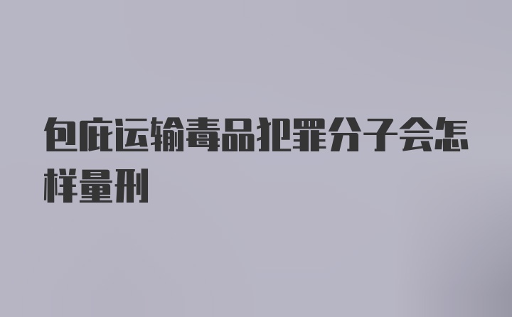 包庇运输毒品犯罪分子会怎样量刑