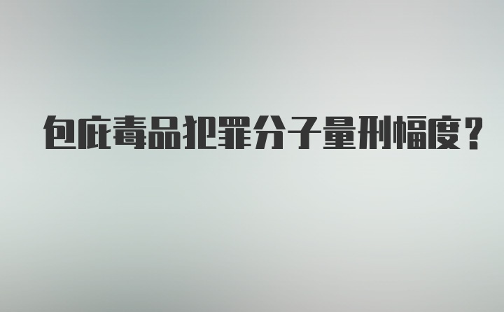 包庇毒品犯罪分子量刑幅度？