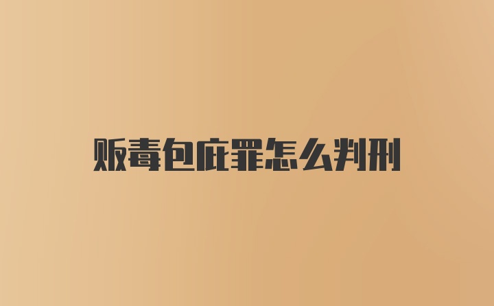 贩毒包庇罪怎么判刑