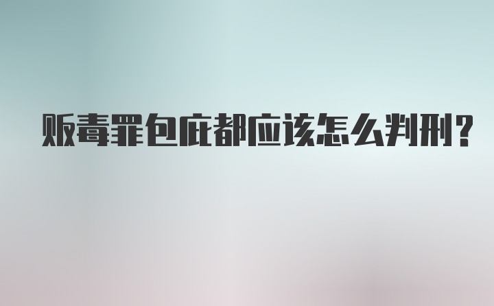 贩毒罪包庇都应该怎么判刑？