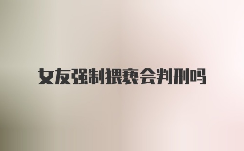 女友强制猥亵会判刑吗