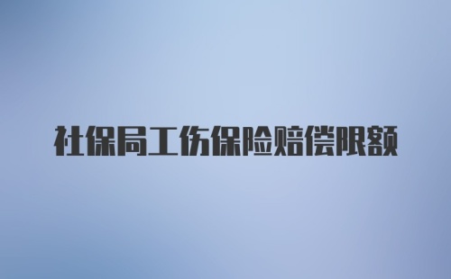 社保局工伤保险赔偿限额