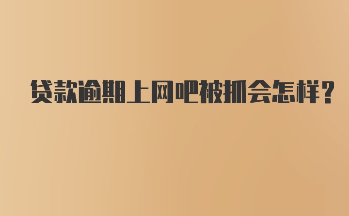 贷款逾期上网吧被抓会怎样？